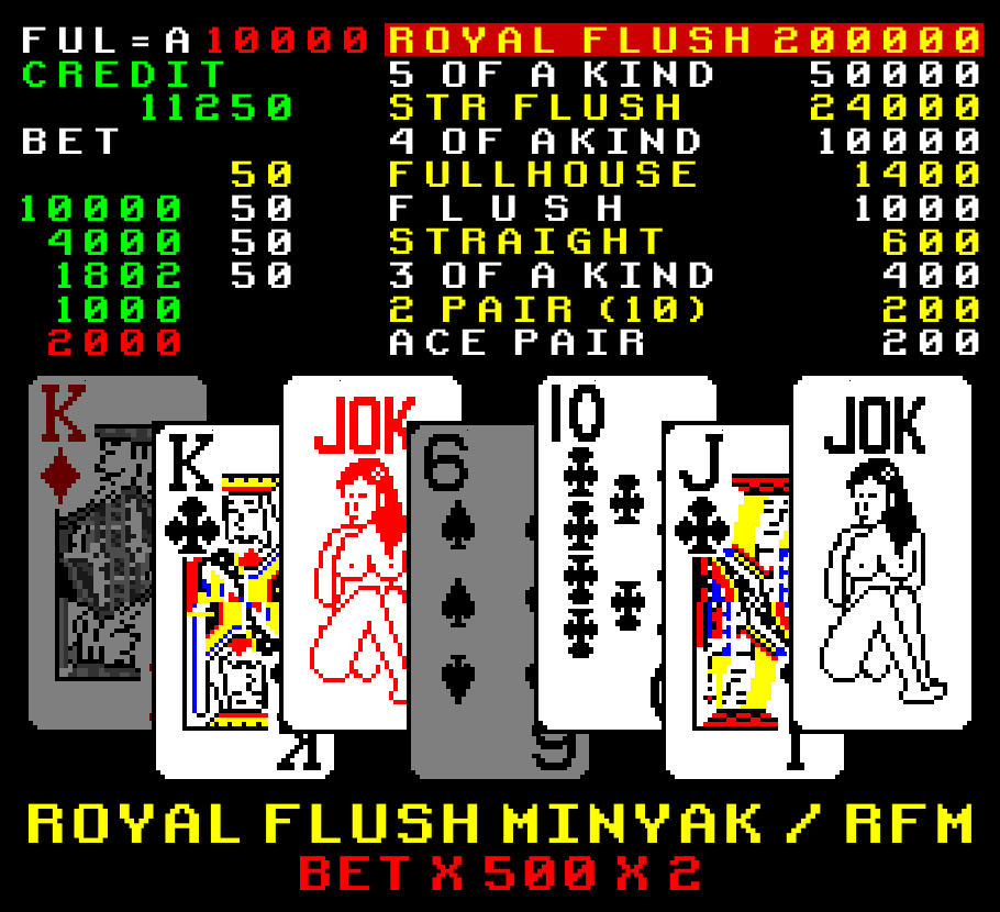 Kartu Tangkasnet Royal Flush Minyak / RFM