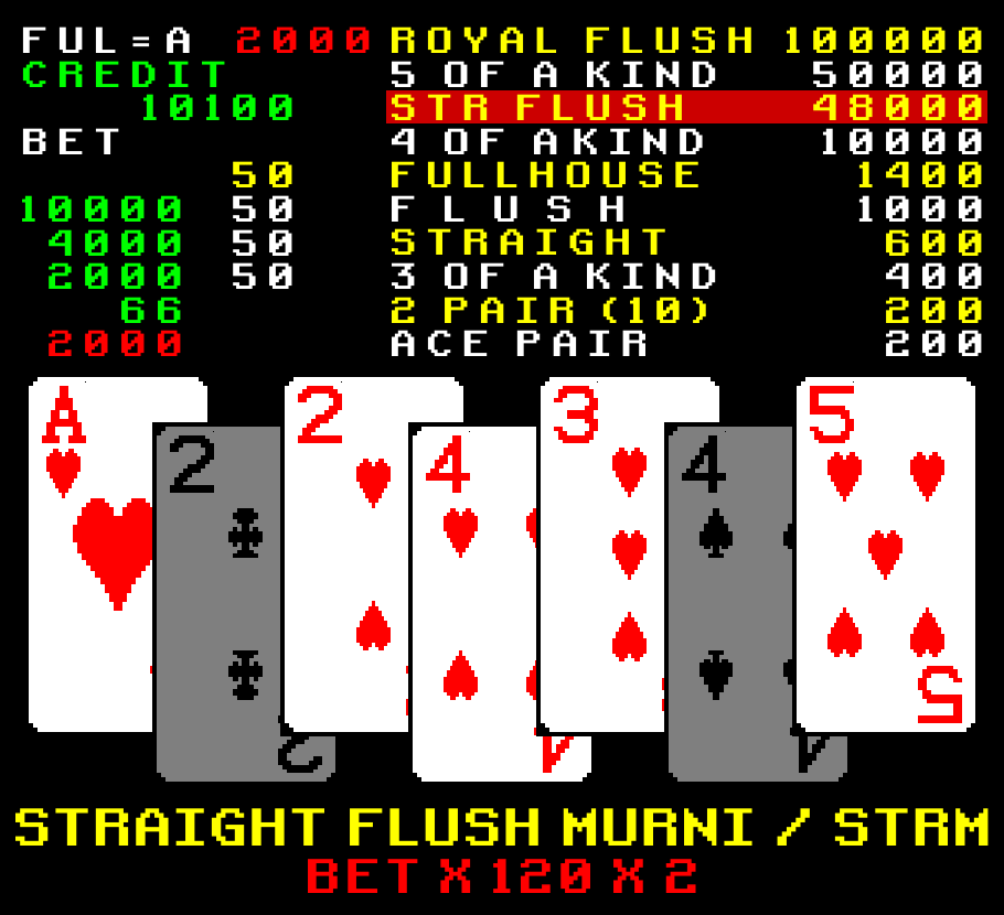 Kartu 7PK Straight Flush Murni / STRM 